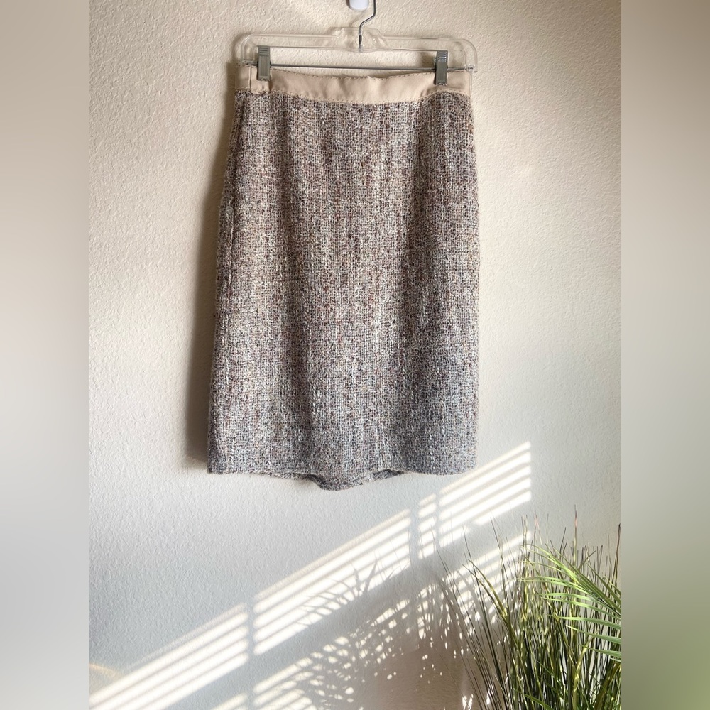 Banana republic tweeted midi skirt